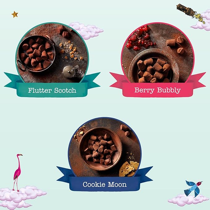 Monty Bojangles Taste Adventure Cocoa Dusted Truffles Gift Box (7.9oz) - 6 Flavors, Luxury Chocolates, Award Winning Truffles, Beautiful Gift Box, Perfect Chocolate Gift