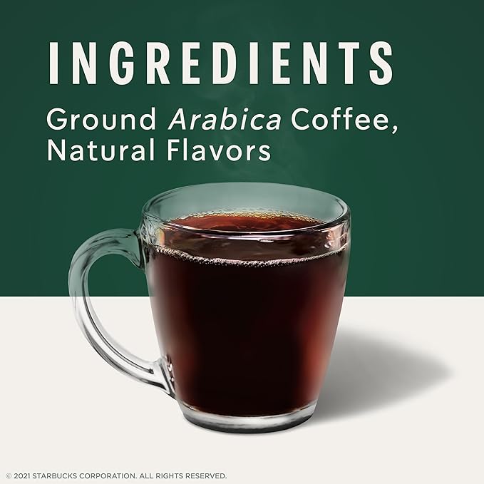 Starbucks K-Cup Coffee Pods, Mocha Flavored Coffee, Naturally Flavored, 100% Arabica, 6 boxes (60 pods total)