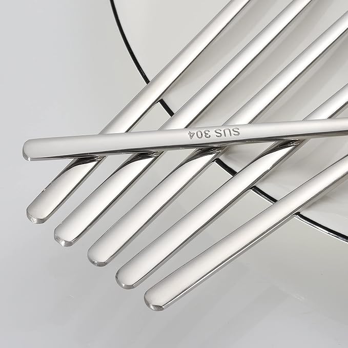 Stainless Steel Coffee Stirrers Spoons 6 Pieces Ice Tea Long Spoons Drink Stir Sticks Spoon for Bar Coffee Cocktail…