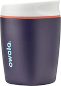Owala SmoothSip Insulated Stainless Steel Coffee Tumbler, Reusable Iced Coffee Cup, Hot Coffee Travel Mug, Perfect for Cappuccino, BPA Free, 10 oz, Navy (Telescope Tales)