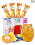 Klass Aguas Frescas | Drink Mix Pineapple Tangerine | Sugar Free! (40 Count Powder Stick Packs)