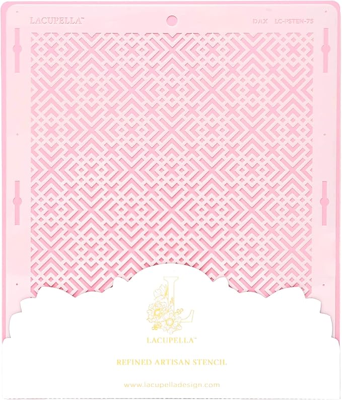 Cake Decorating Stencil for Tall Buttercream Cake, Royal Icing, Ganache, Paint, Airbrush (DAX)