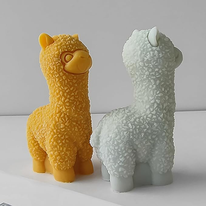 Alpaca Resin Casting Mold - Animal Silicone Mold for Clay, Home Decor, 3D Casting