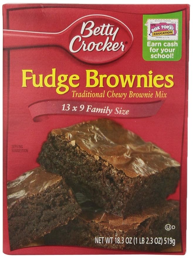Betty Crocker Brownie Mix Fudge Family, 18.3-Ounce Boxes (Pack of 12)