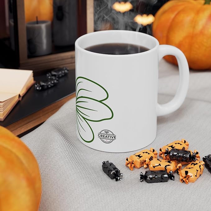 11 OZ Novelty Coffee Mugs - Christmas Gift (Floral Theme)