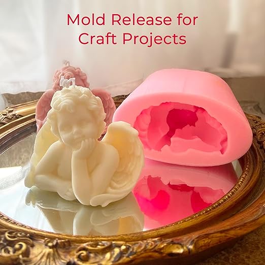 Silicone Mold Release Spray (6x16.9 fl oz/500ml) - Epoxy Resin & Candle Mold Release (6 Pack Mega Size)