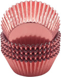 Standard Rose Gold Foil Cupcake Liners Muffin Baking Cups for Party and More, 100-Count