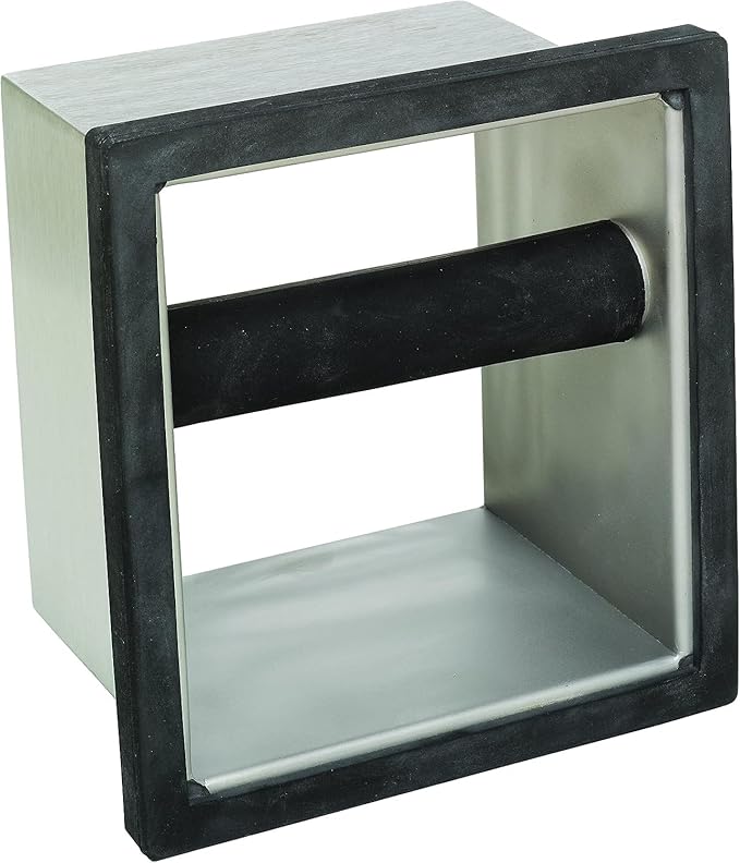 Rattleware Stainless Steel Open Bottom Knock Box Chute - For Home, Cafe, Restaurant, Hotel, Office, or Commercial Establishment - Trusted By Baristas Worldwide (6"x5.5"x4")