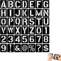 42 Pcs 3 Inch Letter Stencils,for Crafts Reusable,Letter Stencils 3 Inch,for Painting,for Painting On Wood, Wall, Fabric, Rock, Sign, DIY Art Projects
