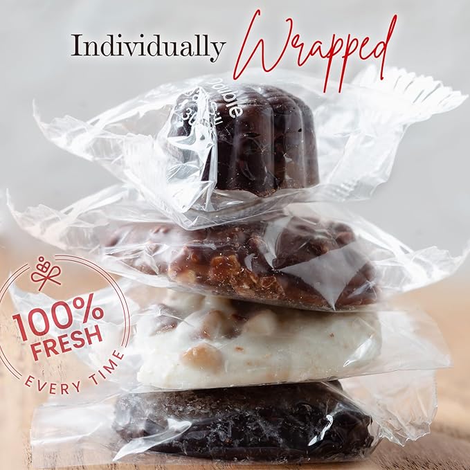 Holiday Chocolate Gift Basket– Thanksgiving Snack Box with Covered Pretzels, Oreos, Nuts & Sweets – Gourmet Food Gift Tin for Christmas, Families, Men, Women, Clients- Bonnie and Pop