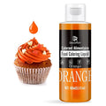Food Coloring - Vibrant Liquid Icing Food Coloring Set for Baking, Cake Decorating, Easter Egg, Airbrush - Tasteless Food Color Dye for Fondant, Slime, DIY Crafts - 5.5 Fl.oz / 160ml Each (Orange)