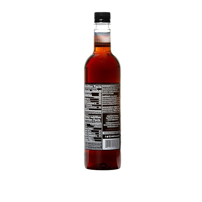 DaVinci Gourmet Sugar-Free Amaretto Syrup, 25.4 Fluid Ounces (Pack of 4)