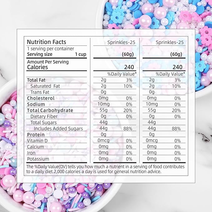 Edible Pink Sprinkles for Cake Decoration, Flower Sprinkles, Pearl Sprinkle, Pink Confetti Sprinkles for Valentines Cake Decoration, Cupcake, Ice Cream, Macaron(120g/4.23oz)