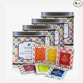 Octavius Tea Variety Pack | 6 Assorted Black & Green Tea Flavors | 25 Teabags | Tea Sampler Pack | Pack of 4 | 100 Teabags | Premium Indian Tea Gift Set