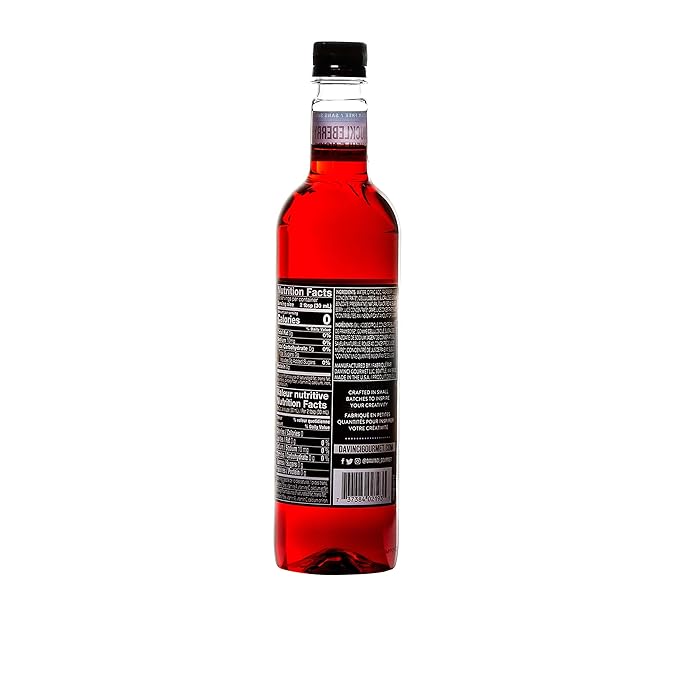 DaVinci Gourmet Sugar-Free Huckleberry Syrup, 25.4 Fluid Ounces (Pack of 4)