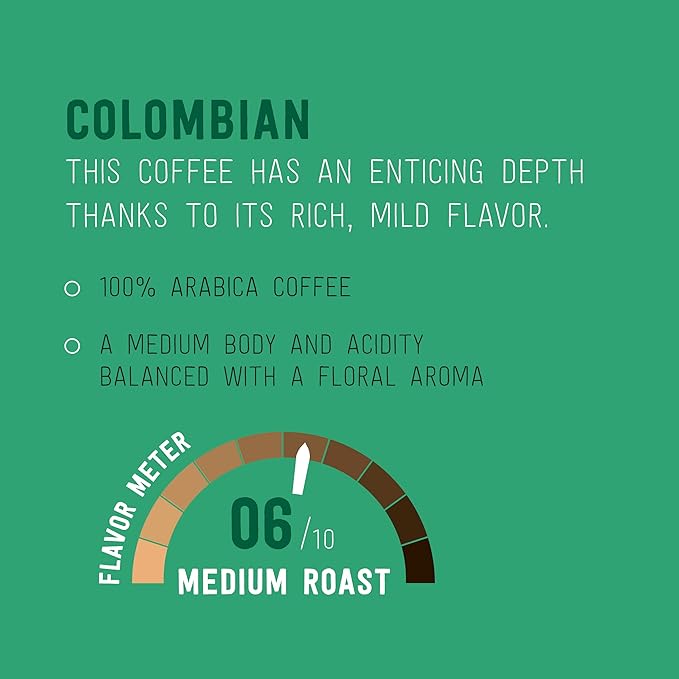 Amazon Brand - Happy Belly Medium Roast Coffee Pods, Colombian, Compatible with Keurig 2.0 K-Cup Brewers, 24 Count (Pack of 2)