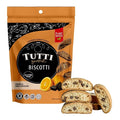 Tutti Gourmet Gluten Free Orange & Chocolate Biscotti, 9.9 oz (283g) Resealable Cookie Bag - Vegan and Halal Snacks