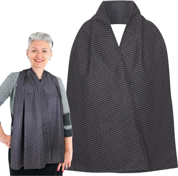 Adult Bib Scarf - Dignified Alternative to Bibs | Washable and Reusable Clothing Protectors for Eating