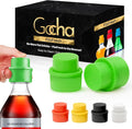 GOCHA | 2 PCS Vacuum Soda Bottle Stopper | Silicone Fizz Keeper | Carbonation Preserver for Soft Drinks & Beverages | Universal Leak-Proof Bottle Cap | (Green)