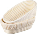 Banneton Bread Proofing Basket - Rattan Proofing Baskets for Sourdough Bread | Banneton Baskets Bowls with Linen Liners for Artisan Homemade Bread Baking (10 inch Basket Set of 2)