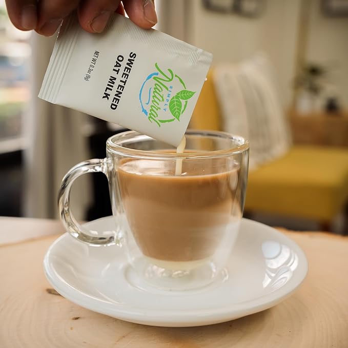 Simply Natural Sweetened Condensed Milk Creamer Single-Serve 9 grams sachet, All Natural Coffee/Tea Creamer (70 sachets bag, Milk flavor)