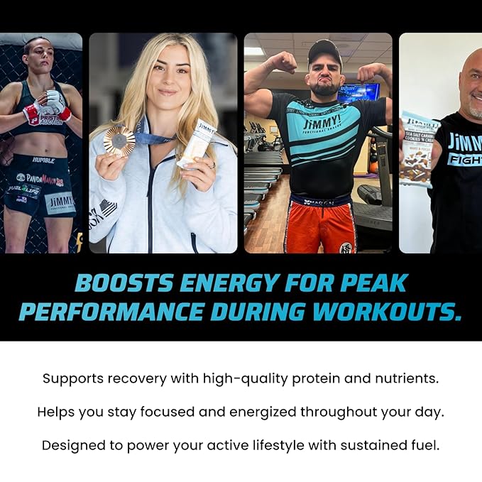 JiMMYBAR! - Golden Vanilla Cookies 'N Cream - 18g Protein Bars - Low 4g Sugar - 12 Count - Real Peanut Butter Base with Hand-Drizzled Chocolate 58g Protein Bar - Functional Meal Replacement Bars