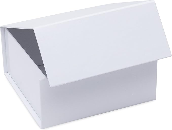 Prime Line Packaging Christmas Gift Boxes with Lids, Holiday Gift Boxes for Presents, Mini White Gift Box for Small Business, Birthdays, Weddings, Jewelry Storage, Bulk, 6x6x3, 15 Pack