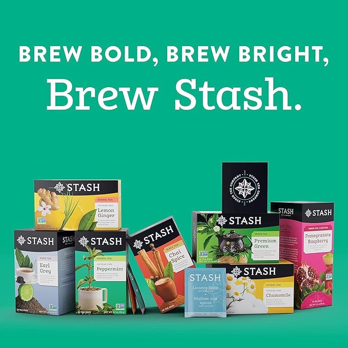 STASH Black Tea Variety Pack – Caffeinated, 6 Boxes of 18-20 Tea Bags Each – Orange Spice, Peach, Double Bergamot Earl Grey, Chai Spice, Super Irish Breakfast & Breakfast in Paris