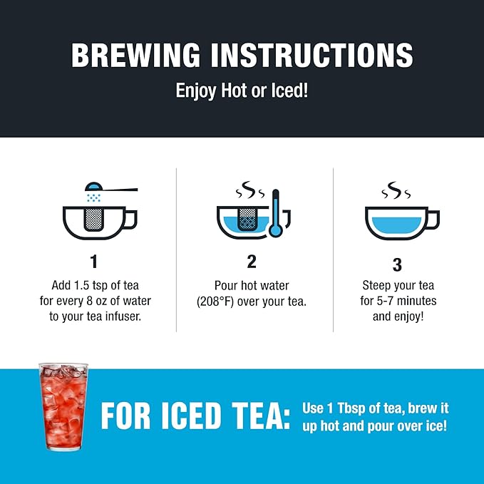 Tiesta Tea - Citrus Sunburst, Loose Leaf, Tropical Citrus Herbal Tea, Premium Non-Caffeinated Fruit Blend, Make Hot or Iced, Brews Up to 25 Cups, 2.1 Ounce Resealable Pouch