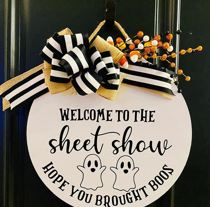 Halloween Stencils for Painting on Wood 12” Large Halloween Stencil Hey Boo Trick or Treat Hocus Pocus Templates for Door Hanger Porch Sign Shirt Painting