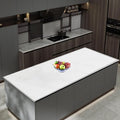 47.3''x23.6''(120cmx60cm) Extra Large Silicone Mat for Kitchen Counter, Heat Resistant Countertop Protector, Non-Slip Waterproof Kitchen Island Mat, Easy to Clean, Semitransparent