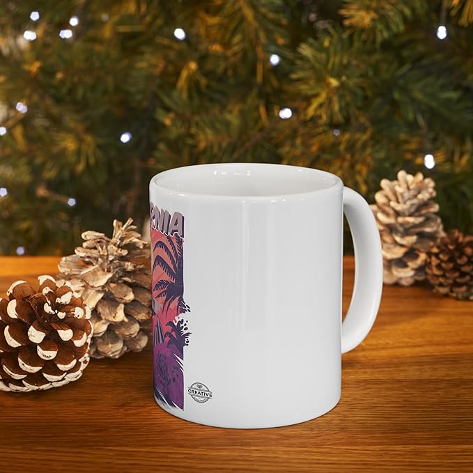 11 OZ Novelty Coffee Mugs - Christmas Gift (California Vibes Theme)