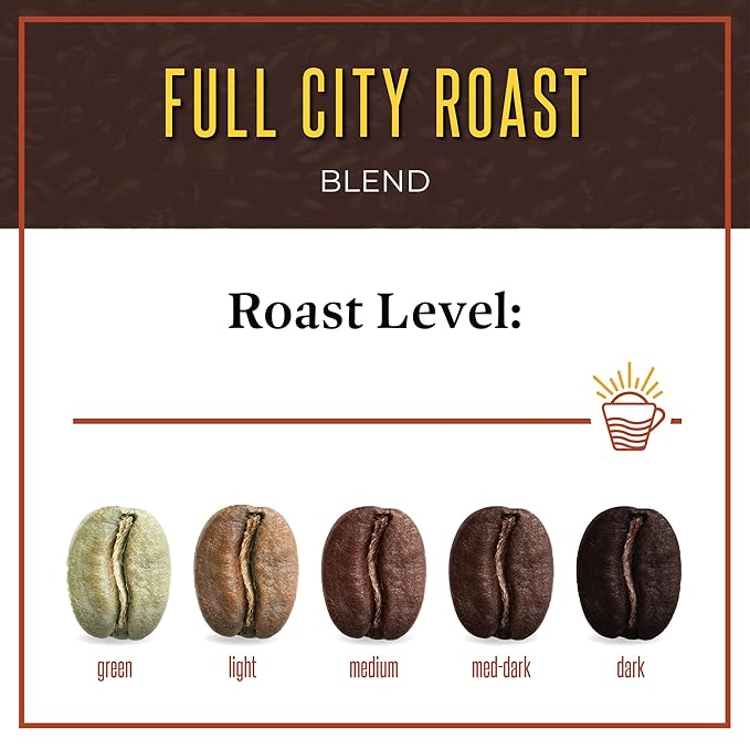 San Diego Coffee Full City Roast, Dark Roast, Whole Bean Coffee, 16-Ounce Bags (Pack of 2) Café en grano tostado