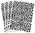 Zonon 4 Pieces Leopard Skin Stencil Reusable Cheetah Paint Stencil Template for Scrapbooking Fabric Drawing Tracing DIY Cake Furniture Wallpaper Floor Decor(8.3 x 11.7 Inch)