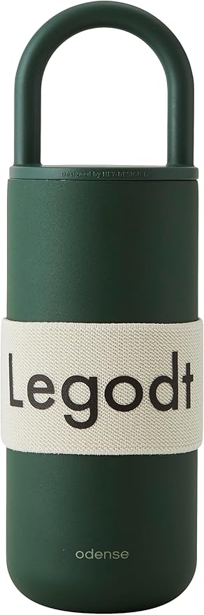 Odense Legodt Loop Tumbler 20oz with Lid and Handle - Insulated Tumbler with Leak-Resistant Lid - Double Stainless Steel Travel Coffee Mug, Water Bottle, Keeps Drinks Hot or Cold(Sweet Pumpkin)
