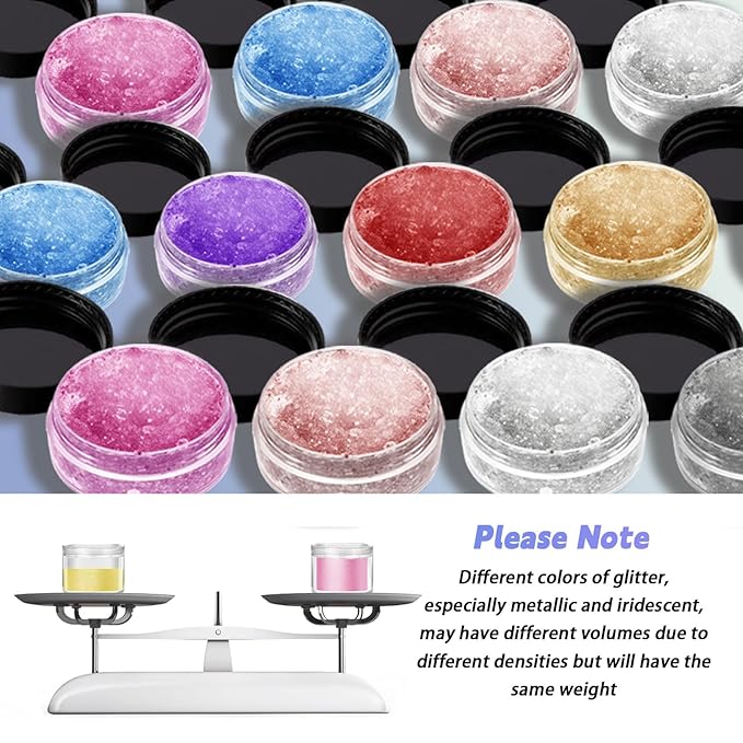 COLAYERIST Edible Glitter, 8 Colors Edible Glitter for Cocktails Drinks Cakes Cookies, Food Grade Vegan Luster Dust Edible, Drink Cocktail Champagne Food Cake Glitterr Bomb, 3g/Bottle