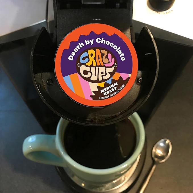 Crazy Cups Flavored Coffee Pods Variety Pack, Fully Compatible With All Keurig Flavored K Cups Brewers, Coffee Sampler, 40 Count