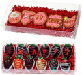 12PCS 12x5x2 Inches Clear Valentines Strawberry Boxes Cookie & Gift Boxes for Party Favors