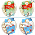 4 Pack Krunchy Melts Original Meringue Cookies | Holiday Season 4-Pack | 2 Holiday Vanilla, 2 Peppermint Crush | Only 80-90 Calories Per Serving | Low Fat/Fat Free, Gluten Free, Dairy Free (4 Oz)