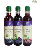 DROP Pure Organic, Variety Pack, Flavor Bio Syrup, Natural Fruit Syrup – 30% Fruit Concentrate for Drinks & Desserts 16.9 fl oz Bottles (Pack of Three)