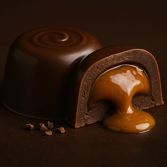 Andy Anand Chocolatier Sugar Free Belgian Dark Chocolate Truffles - Gluten Free & Diabetic-Friendly Chocolate Truffles Gift Box, Assorted Flavors Belgian Truffles With Guilt-Free Indulgence (16 Pcs)