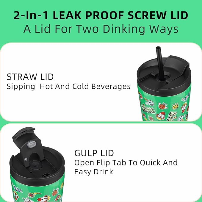 BJPKPK 26oz Stainless Steel Insulated Tumbler With lid And Straw Travel Coffee Thermal Tumblers Cup For Women And Men,Game
