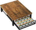IBUYKE Wooden Coffee Pod Holder for K-Cup, 35 Capacity Capsule Pods Storage,Mullti Coffee Pod Drawer,Home Kitchen Counter Coffee Bar Station Organizer,Brown TCJ001H