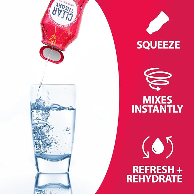 Clear Theory Water Flavoring Drops with Electrolytes – Electrolyte Drink Mix, [Fruit Punch] Water Enhancer for Kids & Adults, Sugar-Free, Vegan, Gluten-Free, 2-Pack (1.62 fl oz Bottles)