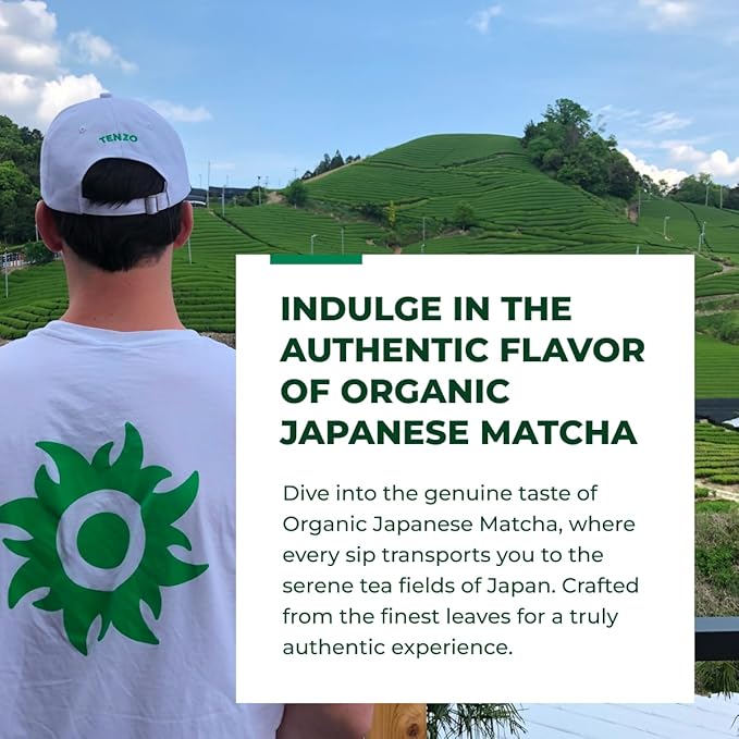 Tenzo Matcha Green Tea Powder - USDA Organic Premium Grade - Authentic Japanese Matcha Tea - Latte Powder - BetterBoost (1.06 Ounce)