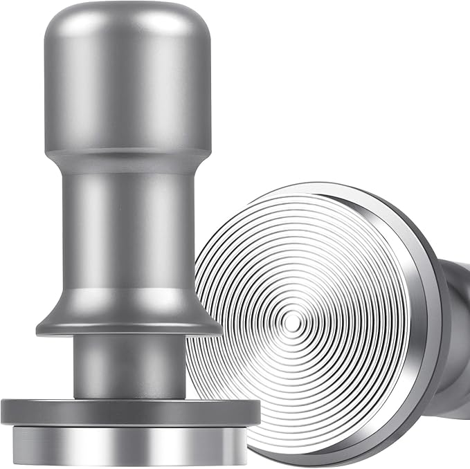 PUSEE 53mm Espresso Coffee Tamper,Premium 30lb Calibrated Espresso Tamper Upgrade Coffee Tamper with Spring Loaded, Stainless Steel Ground Tamper for Barista Home Coffee Espresso Accessories