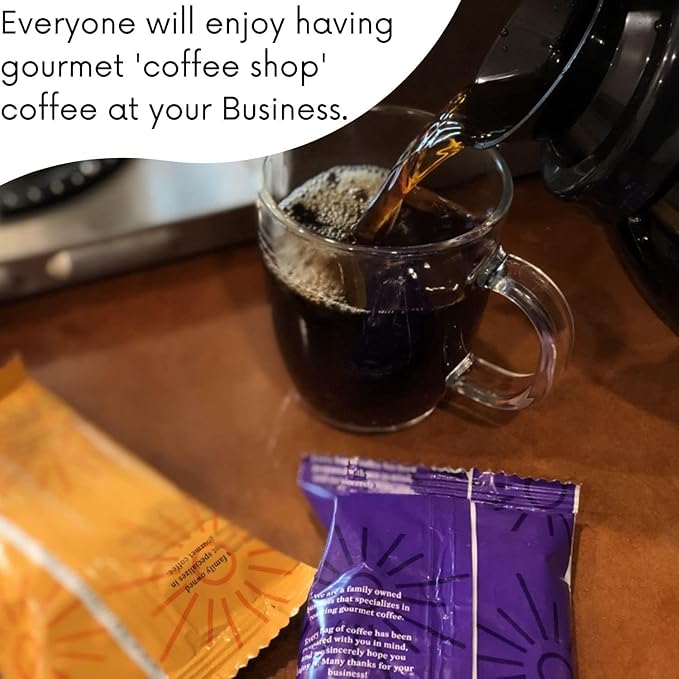 Sarasota Coffee Ground Packets | Gourmet Flavored Medium Roast Bulk Coffee Packs | Jamaican Me Crazy | Low Acid Mold Free Singles Individual Pouches for 12 Cups | 2.5 Ounce Bags, 36 Count