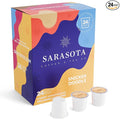 Sarasota K-Cup Coffee Pods | Medium Roast Flavored Coffee | Snickerdoodle Sugar Cookie | Single Serve for Keurig Brewers | Gourmet, Low Acid, Mold Free | 24 Count
