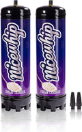 2.2L 1360G Whipped Cream Charger Tank (2Pack), Cartridges for Desserts & Cocktails, for Whipping Cream, Desserts, Culinary Foams - Food Grade, Easy Use, High Yield