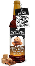 Syruvia Brown Sugar Cinnamon Syrup for Coffee 25.4 Ounces Brown Sugar Cinnamon Coffee Syrup Flavor,